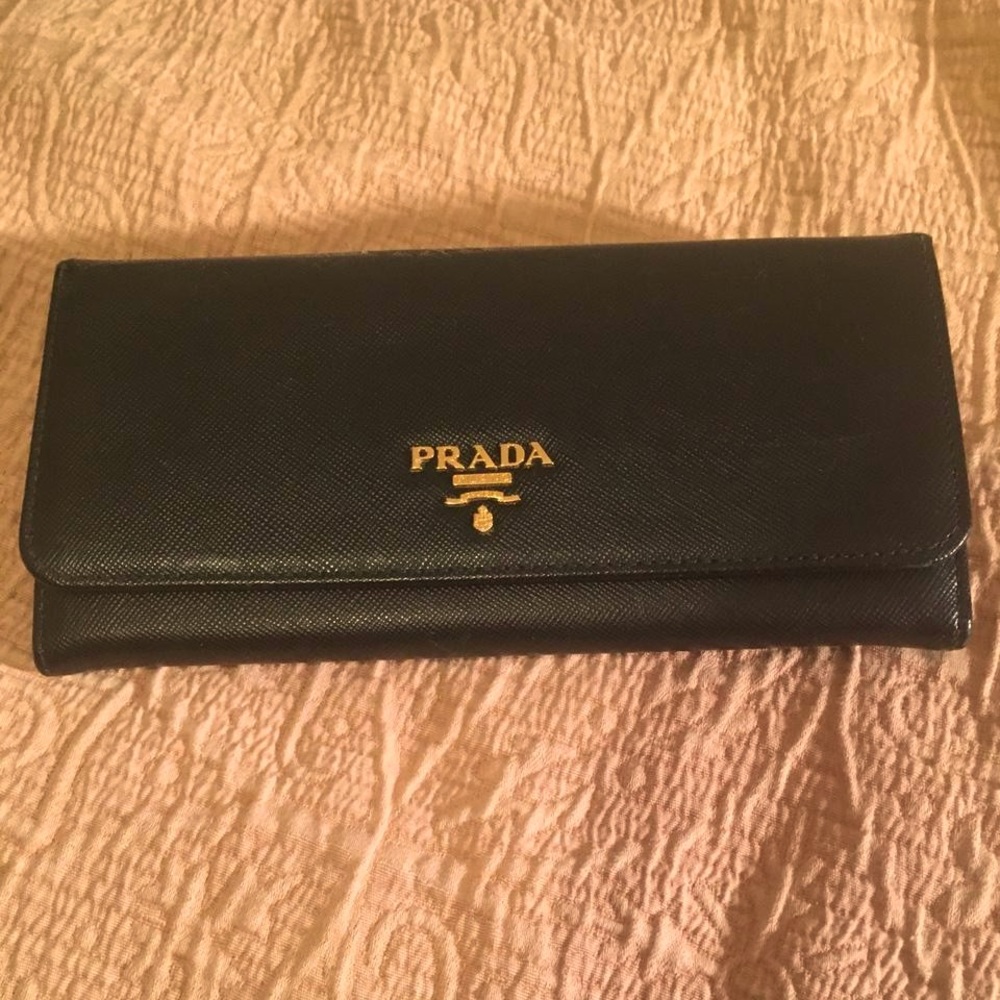 Authentic Prada Saffiano Wallet